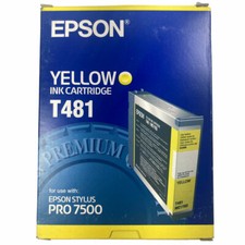 Genuine Epson T481 Yellow Ink Cartridge for Stylus Pro 7500 picture