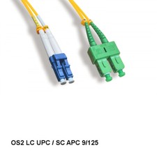 LOT 10pcs 2M LC UPC/ SC APC OS2 9 /125 Duplex Single-Mode Fiber Optic Cable picture