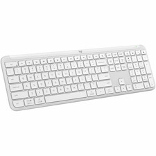 Logitech K950 Signature Slim Wireless Bluetooth Keyboard - Sleek Design - White picture