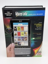 NEW Sharper Image Literati Wireless Reader Full Color Screen Kobo READ picture