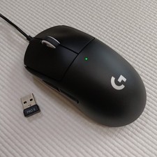Logitech GPRO X SUPERLIGHT Wireless Gaming Mouse & Dongle Black Excellent Condit picture