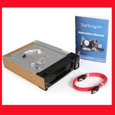 New Black Aluminum 5.25in Rugged SATA Hard Drive Mobile Rack Drawer DRW150SATBK picture
