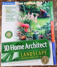 NEW Broderbund 3D Home Architect Landscape Design Deluxe 6 - WIN98 ME 2000 XP - picture