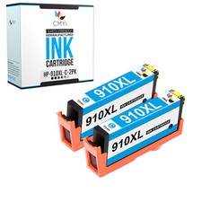 2PK Compatible HP 910XL Cyan Ink Cartridge for OfficeJet Pro 8024 8025 8026 8028 picture