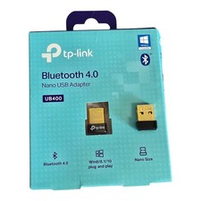 Set of 2 TP-LINK Bluetooth Nano USB Adapters Models UB400 (NEW) & TL-WN725N picture