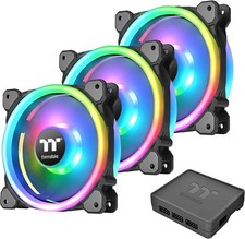 Thermaltake CL-F072-PL12SW-A Riing Trio 12 RGB Fan and Controller - Trio RGB picture
