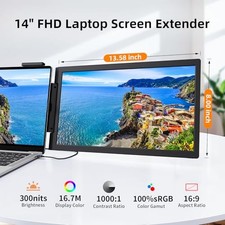 One Cable Plug & Play Laptop Screen Extender, Portable Monitor - 14 picture