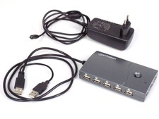 Manhattan 162463 13x Port High Speed USB 2.0 Hub 480Mbps with Power Adapter, Excellent picture
