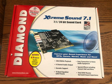 Diamond Xtreme Sound  7.1 PCI 24 bit Sound Card Audacity Software CD Untested picture