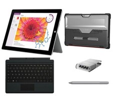 Surface 3 Tablet Bundle + Type Cover + Pen + Tip Kit + STM Case 4GB Windows 10 picture