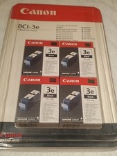 NEW SEALED Canon 3e BCI-3eBK FOUR-Pack 4479A279[AA] Black Ink Printer Cartridges picture