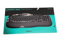 Logitech K350 Comfort Wave Wireless Keyboard Black - Brand New picture