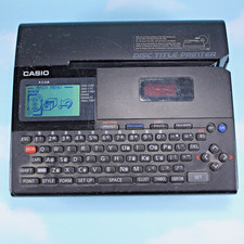 Casio CW-K85 Thermal Disc Title Printer Used - Tested & Working - Battery Only picture
