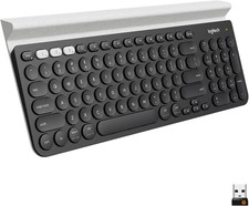 Logitech K780 Multi-Device Wireless Keyboard with Built-In Cradle, Speckles picture