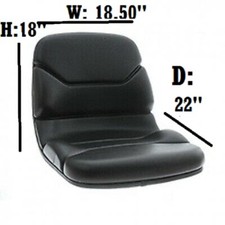 HYSTER FORKLIFT DRIVER VINYL SEAT CHAIR 1351473 0360971 360971 YALE 518793624 picture