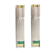 2Pcs 1000BASE-T Gigabit SFP to RJ45 Copper Ethernet Modular Transceiver G picture