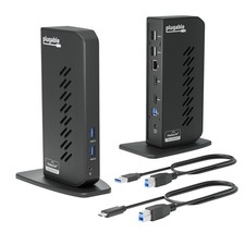 Plugable USB 3.0 and USB-C Universal Laptop Docking Station with 2 HDMI Ports... picture