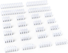 Sirlyr White 24-Pack PSU Cable Organizer Combs Kit 3.5Mm for PC picture