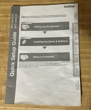 Brother Set Up Guide Multifunction Printer Instruction Manual picture