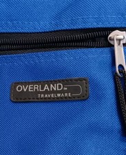 ☆Overland Travelware☆VINTAGE☆Briefcase/ Laptop Bag With Handle●Black&Blue  picture