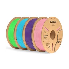 ELEGOO PLA Plus 3D Printer Filament 4KG Pink/Purple/Sky Blue/Neon Green picture