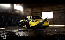 Cars mazda vehicles rx Desk Mat Stitched picture