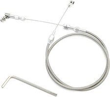 36 inch Automotive Universal Braided Throttle Cable Kit, Stainless Steel Gas Cab picture