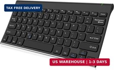 Bluetooth Keyboard, Stainless Steel Universal Portable Wireless Bluetooth Keyboa picture
