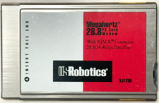 US ROBOTICS PC CARD 28.8 MODEM  XJ1288 VINTAGE PREOWNED USPSGA picture