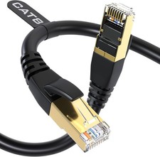 LOT OF 5 Cat8 Ethernet Cable 6FT Heavy Duty, High Speed, Outdoor/Indoor Use, NEW picture
