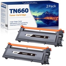 TN660 Toner Cartridge Replacement for Brother TN630(Black,2 Pack)TN-660 630 picture