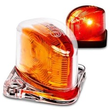 TRUE MODS 2pc Mini Amber Red LED Trailer Fender Light Set for Boat 1.75