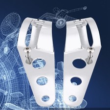35-43mm Motorcycle Headlight Mount Bracket Fork Tube Clamp Kit Chrome For C DMDM picture