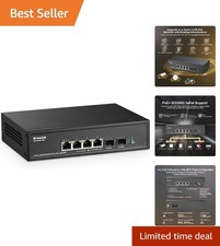 Small Metal 2.5G Ethernet Switch with PoE and SFP Plus picture