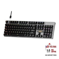 GM325Pro Mechanical Keyboard,104 Keys Rainbow LED Black Keycaps-Red Switch picture