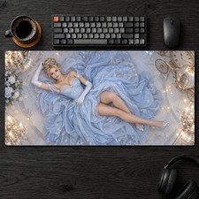 Cinderella Large Deskmat Gaming Mousepad Extended Computer Desk Pad picture