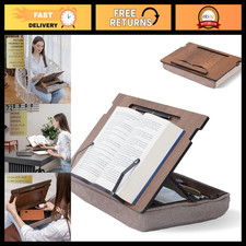 Adjustable Wood Lap Desk for Reading & Writing, Incline Book Stand with Storage, picture