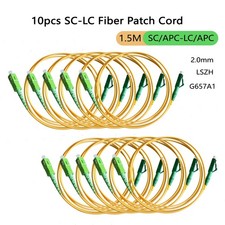 1/2/3/5/10pcs Fiber Optic Patch Cable SC/APC-LC/APC 1.5M 2.0mm LSZH G657A1 picture