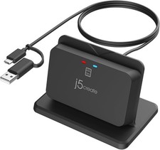 j5create Universal Smart Card/CAC Reader Stand, TAA Compliant | T14-19 picture