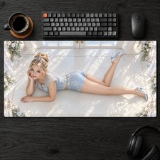Cinderella Non Slip Gaming Desk Mat Large Mousepad Keyboard Mat picture