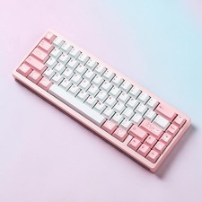1.7mm Thickness Pink White Hazakura Copy Keycaps Cherry Profile PBT Keycap Set picture