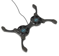 THE PERFECT PART Dual USB Cooling Fan Pad Foldable Slim Fans Cooler Stand for La picture