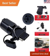 Multi-Interface 7-Pin to 4-Pin Adapter with Dust Caps: Seamless Towing Solution picture