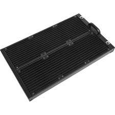 360mm Dual Row Aluminum Water Cooling Radiator G1/4 High Density Fin US picture