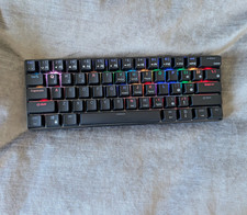 Royal Kludge RK61 Mechanical RGB Illuminated Wired/Wireless Keyboard Black picture