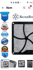 Silverstone Magnetic Fan Grill and Dust Filter Black 120mm picture