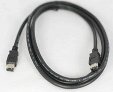 6FT Firewire Cable Black 6PIN 6PIN 6p 6p picture