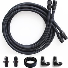 6AN Transmission Cooling Line Hose Compatible with 4L60 700R4 TH350 TH400 7 Ft picture