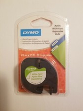 Dymo 10697 LetraTag Paper Labels, 1/2