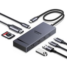 UGREEN Revodok Pro USB C Hub for Laptop 8 in 1 MacBook Docking Station black picture